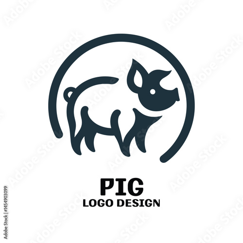 Pig Vector Logo Design