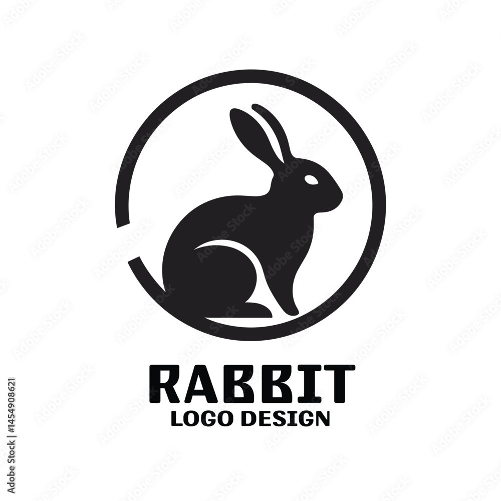 Fototapeta premium Rabbit Vector Logo Design