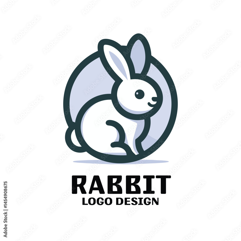 Fototapeta premium Rabbit Vector Logo Design