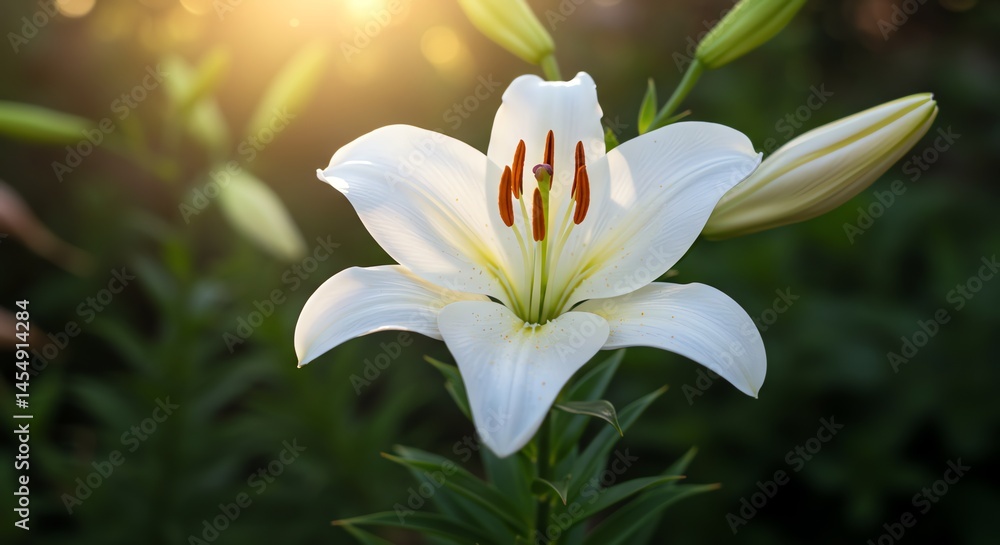 White Lily Flower Bloom White Lily Flower Bloom