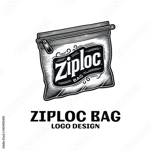 Ziploc Bag Vector Logo Design