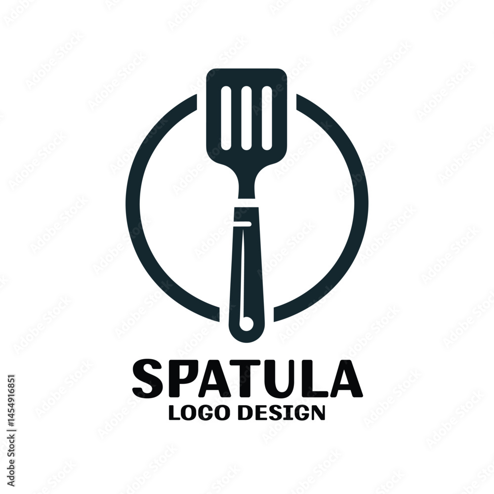 Fototapeta premium Spatula Vector Logo Design