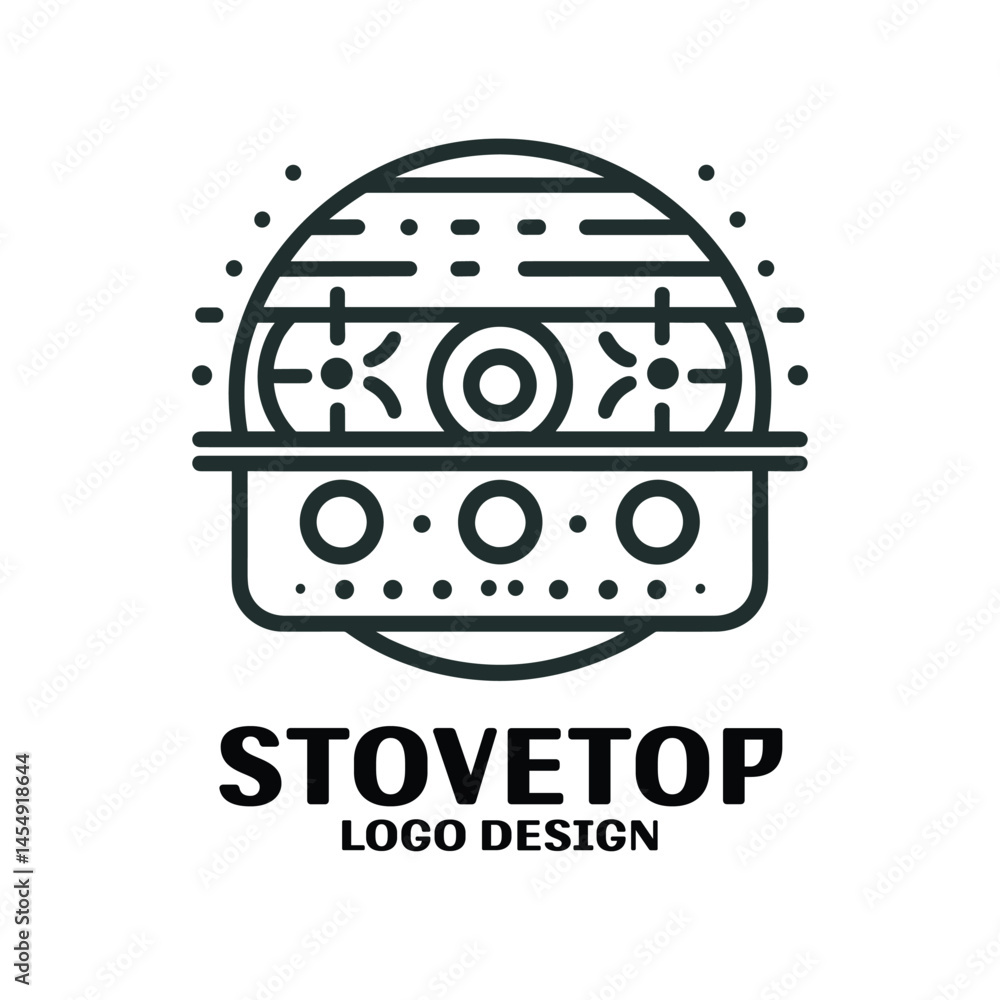 Obraz premium Stovetop Vector Logo Design