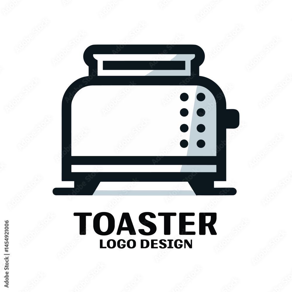 Toaster Vector Logo Design Toaster Vector Logo Design