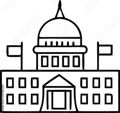 Voting, election line icon set. Vector pictograms of democratic processes, civic participation, ballot boxes, candidates, debates, voter engagement, checkmark thin linear illustration