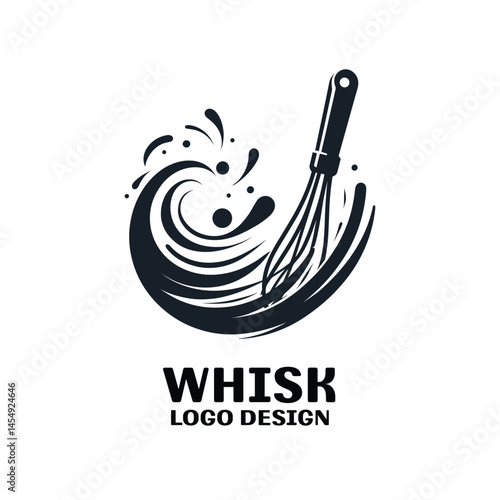 Whisk Vector Logo Design