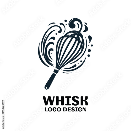 Whisk Vector Logo Design