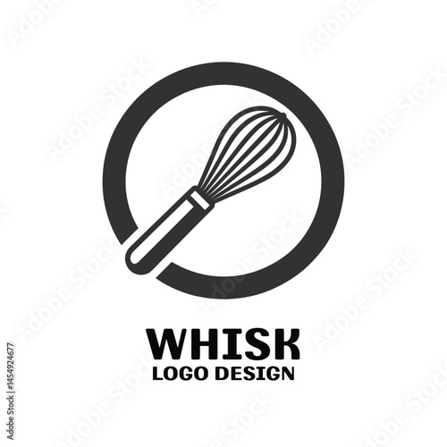 Whisk Vector Logo Design