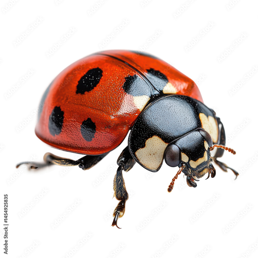 Ladybug close-up in nature macro photography outdoor setting. Isolated on transparent background, png. Ladybug close-up in nature macro photography outdoor setting. Isolated on transparent background, png.