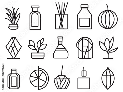 Premium Air Freshener Line Art Vector Design for Clean Spaces