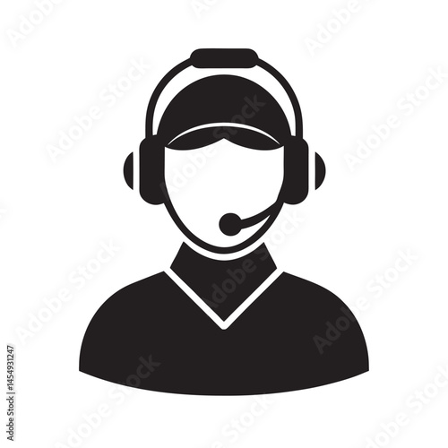 Air Traffic Controller Guiding Plane Silhouette