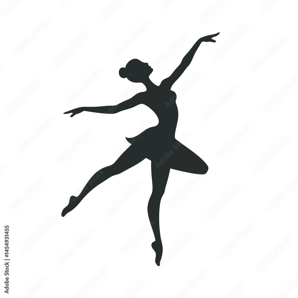 Ballet Dancer Studio Practice Silhouette Ballet Dancer Studio Practice Silhouette