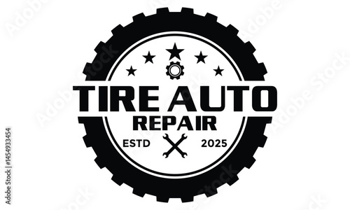 Auto logo design of a mechanic auto repair vector template illustration