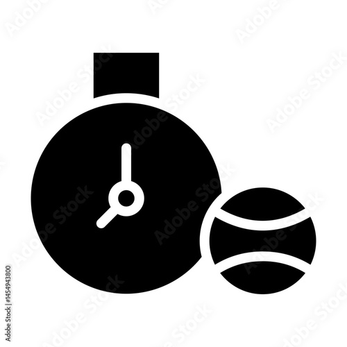 Tennis Practice Session Glyph icons
