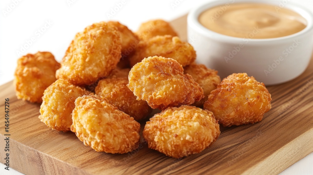 Crispy Chicken Nuggets with Creamy Dipping Sauce Crispy Chicken Nuggets with Creamy Dipping Sauce