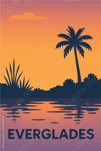 Minimalist Everglades Evening
