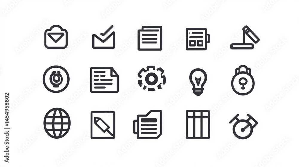 Simple, clear business icons. Great for showing project plans, task lists, and ways to be more productive.
Simple, clear business icons. Great for showing project plans, task lists, and ways to be more productive.