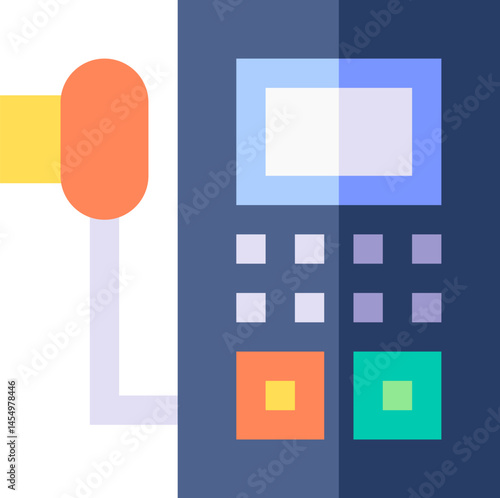 audio guide illustration on a white background     