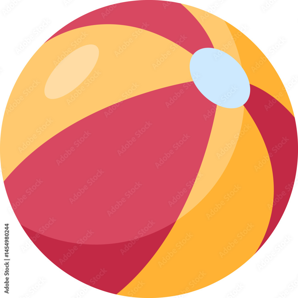 beach ball illustration on a white background beach ball illustration on a white background
