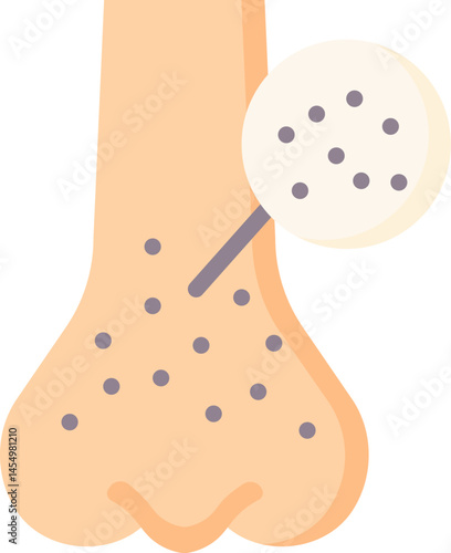 blackhead illustration on a white background     