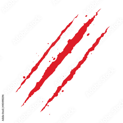 Zombie Claw Marks – Apocalyptic Scratch Damage – Rough Texture for Survival Game Designs, Editable EPS