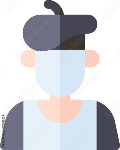 mime illustration on a white background     