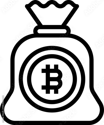 money bag illustration on a white background     
