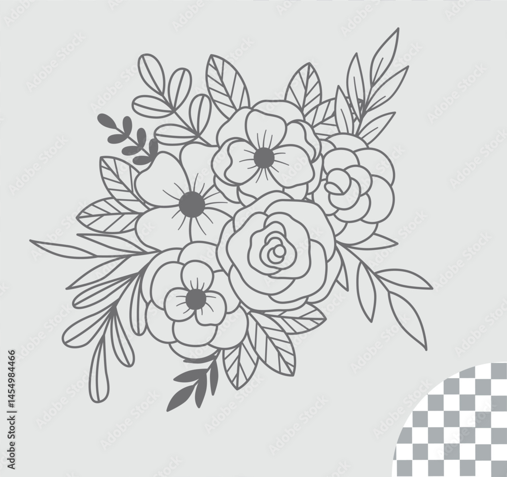 delicate anemone flowers drawing with fine line details and soft petals, perfect for cards, posters, wedding invites and elegant design use delicate anemone flowers drawing with fine line details and soft petals, perfect for cards, posters, wedding invites and elegant design use