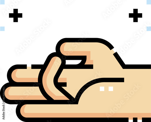 mudra illustration on a white background     
