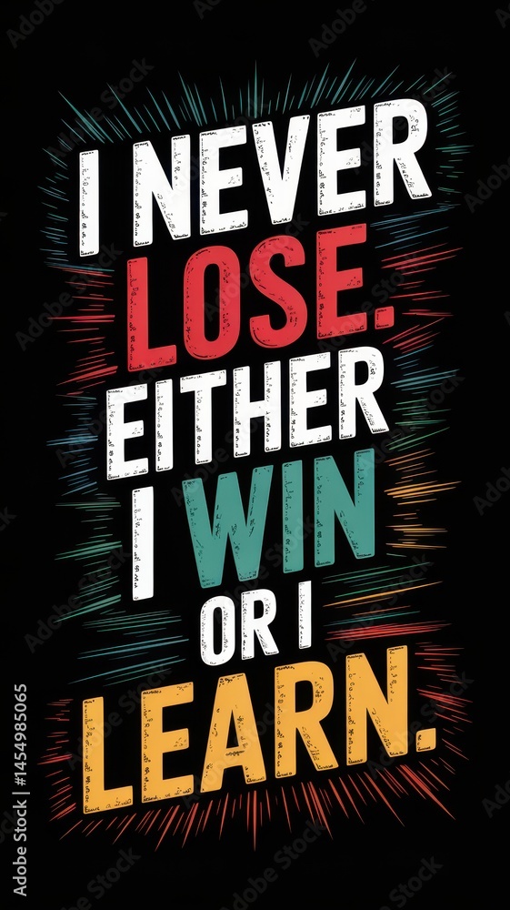 Fototapeta premium Retro motivational quote