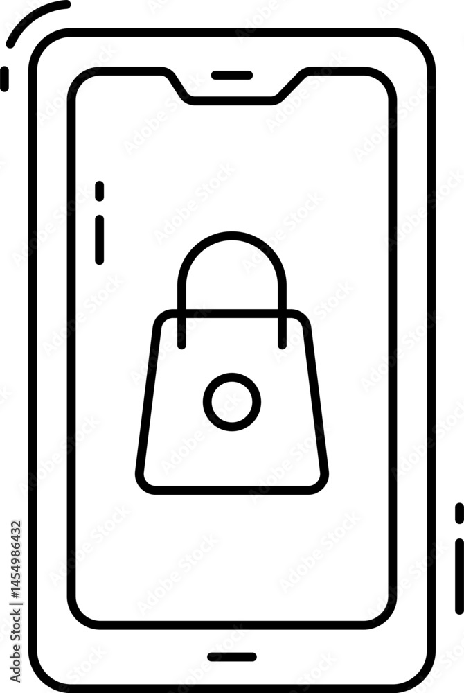 online shopping illustration on a white background online shopping illustration on a white background