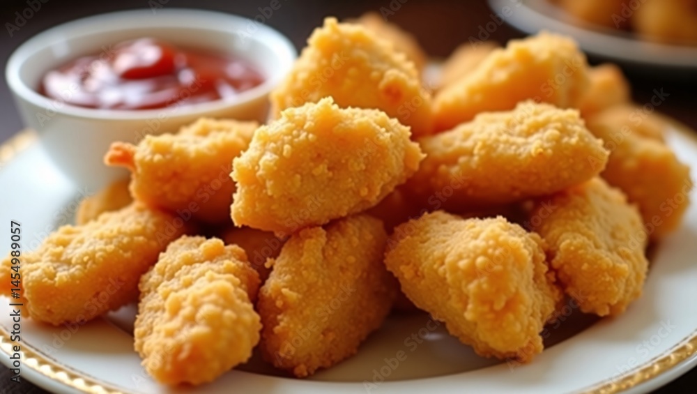 Crispy Chicken Nuggets with Ketchup A Delicious and Easy Recipe Crispy Chicken Nuggets with Ketchup A Delicious and Easy Recipe