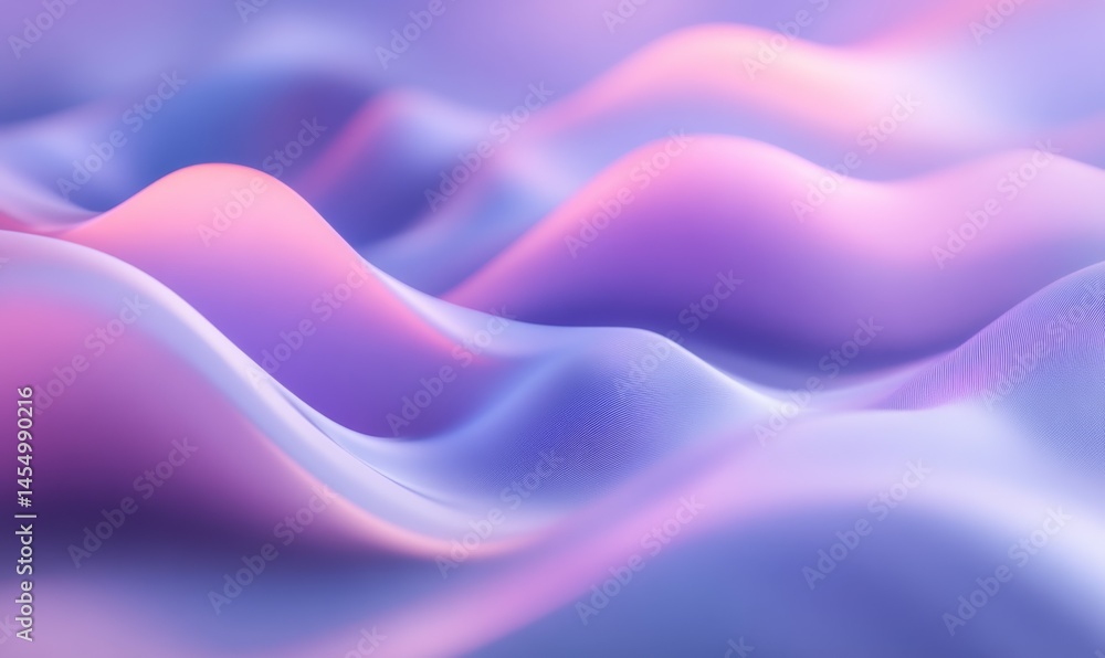 Pastel tone purple pink blue gradient defocused abstract photo smooth lines pantone color background