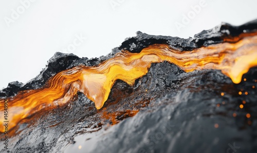 Obraz na płótnie Petroleum oozing from fossil layer, symbolizing energy and nature power w salonie