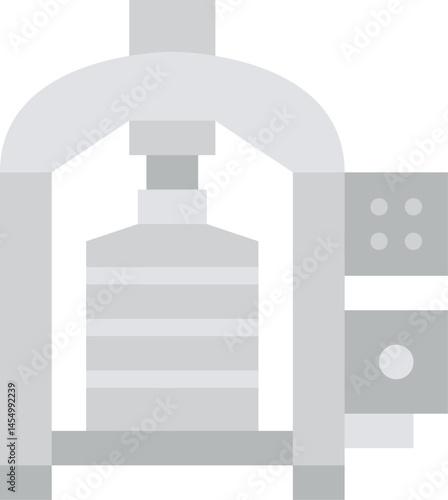 pressing illustration on a white background     