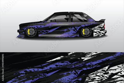 Stylish modified car with vibrant graphics on display (3)