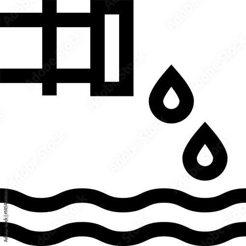 sewage illustration on a white background     