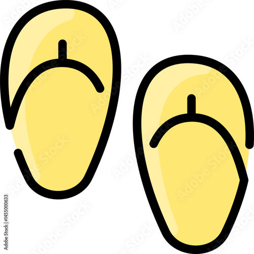 slippers (2) illustration on a white background     