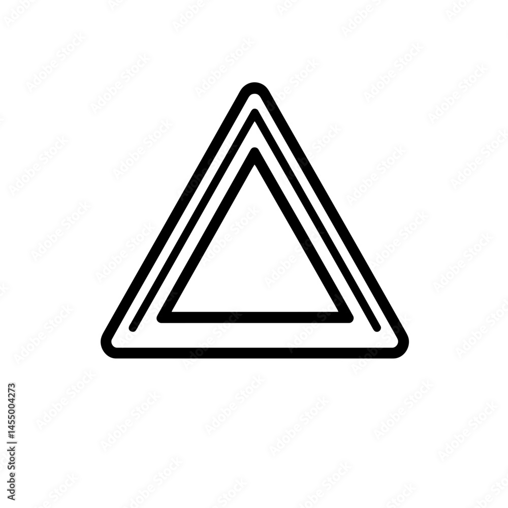 Fast forward icon design featuring a minimalist triangular shape in a simple line art style for digital applications Fast forward icon design featuring a minimalist triangular shape in a simple line art style for digital applications