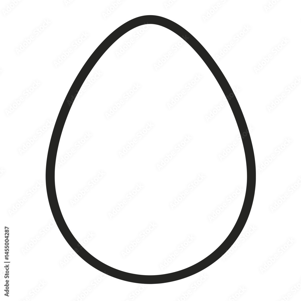 Minimalist line drawing of an egg icon in a simple and elegant design suitable for various applications Minimalist line drawing of an egg icon in a simple and elegant design suitable for various applications