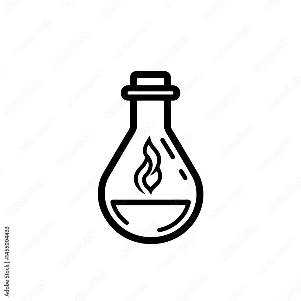 Heating mantle icon designed in a minimalist style reflecting modern technology and scientific equipment Heating mantle icon designed in a minimalist style reflecting modern technology and scientific equipment