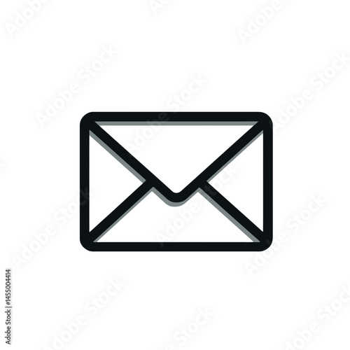 Free Download Minimalist mail carrier icon designed with tech-inspired aesthetics in a clean 2D style reflecting modern communication methods - GFXLoad