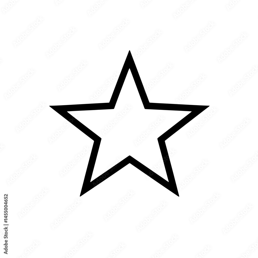 Minimalist star icon in a single line style with a sleek and modern design suitable for various creative projects and themes Minimalist star icon in a single line style with a sleek and modern design suitable for various creative projects and themes