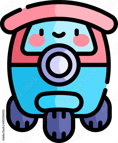 Tuk tuk illustration on a white background     