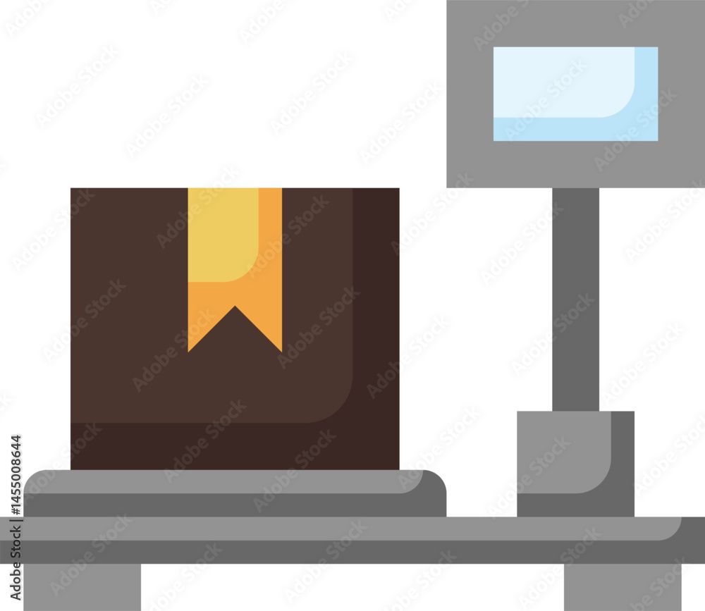 weighing illustration on a white background weighing illustration on a white background