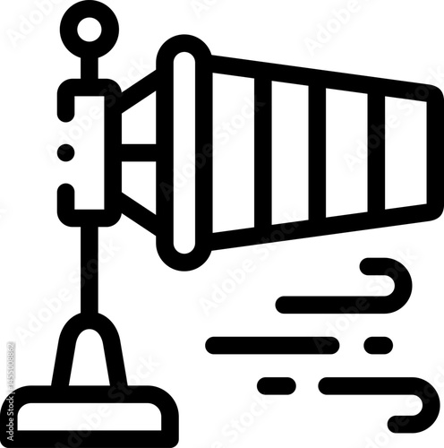 windsock illustration on a white background   