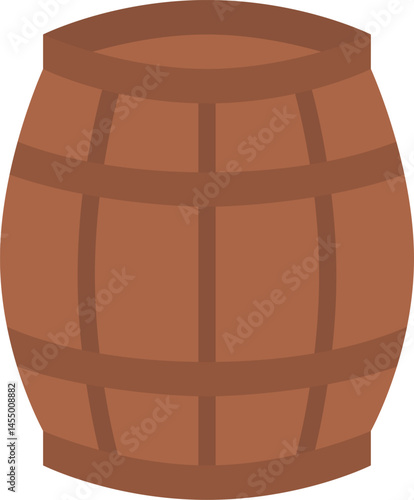 wine barrel illustration on a white background    