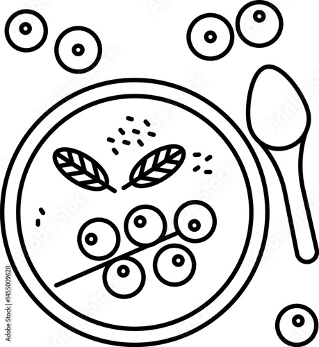 yogurt illustration on a white background     