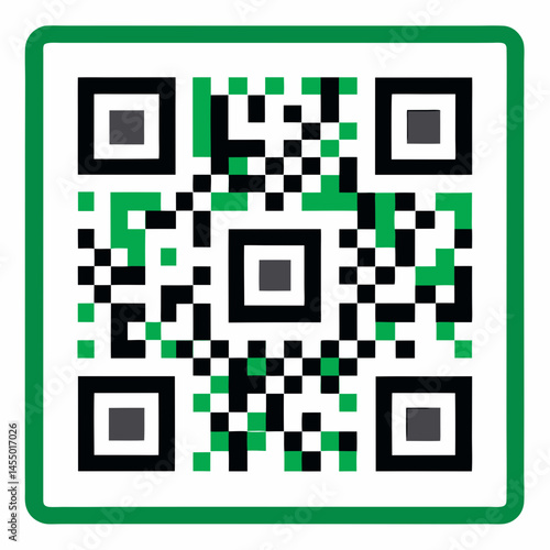 qr code on white background
