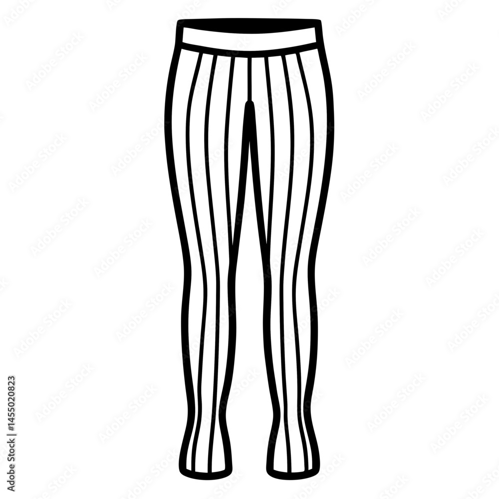 Minimal Tights Vector on White Background Minimal Tights Vector on White Background